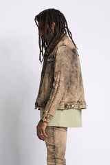 "METAMORPHOSIS" DENIM JACKET (BROWN)