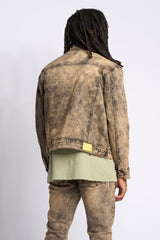 "METAMORPHOSIS" DENIM JACKET (BROWN)