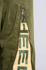 "METAMORPHOSIS" DENIM JACKET (OLIVE)