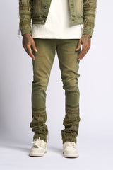PHREE SPIRIT STACK DENIM (OLIVE)