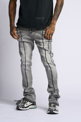 "DALI' STACKED DENIM (GREY)