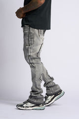 "DALI' STACKED DENIM (GREY)