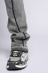 "DALI' STACKED DENIM (GREY)