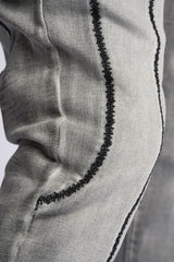 "DALI' STACKED DENIM (GREY)