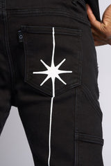 "SACRED" STACK JEANS (Black)