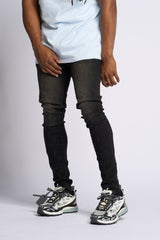 SURVIVED SKINNY DENIM (JET BLACK)