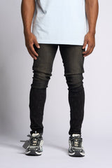 SURVIVED SKINNY DENIM (JET BLACK)