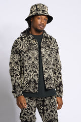 "LÜKS" DENIM JACKET (JET BLACK)