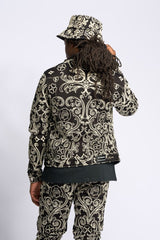 "LÜKS" DENIM JACKET (JET BLACK)