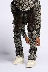 "OPERA" STACK DENIM (JET BLACK)