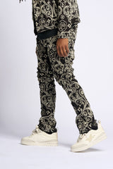 "OPERA" STACK DENIM (JET BLACK)