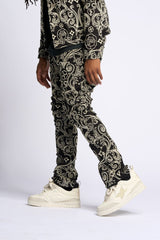 "OPERA" STACK DENIM (JET BLACK)