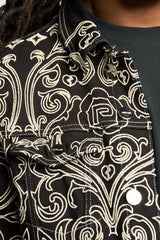 "LÜKS" DENIM JACKET (JET BLACK)