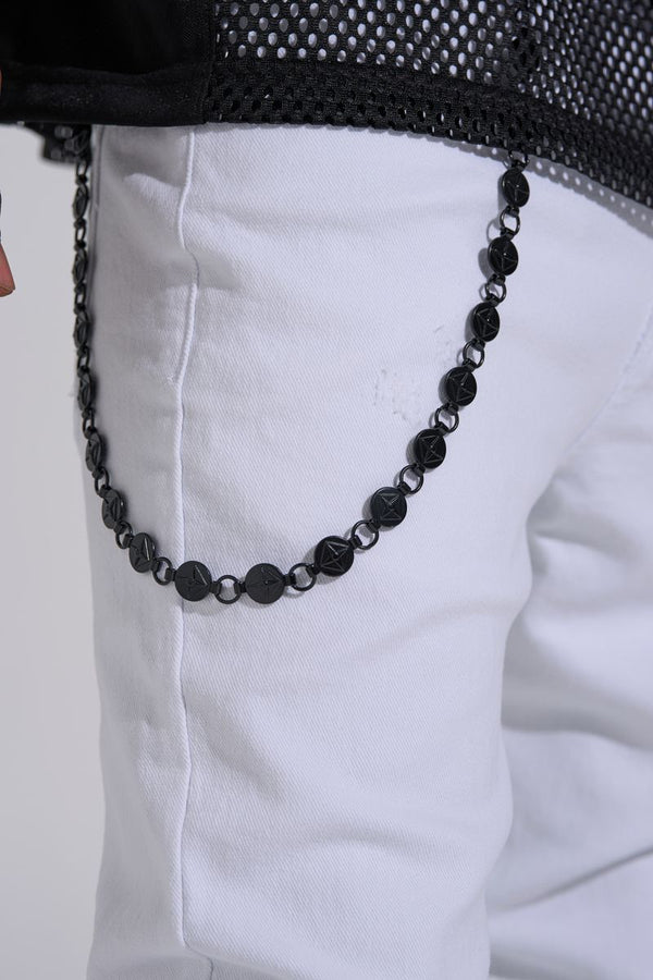 "DESTINED TO BE" WALLET CHAIN (GUN BLACK)