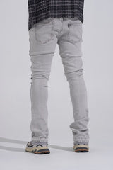 "MORNING FOG" STACK DENIM (LIGHT GREY)