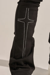 "ARISE" STACK DENIM (JET BLACK)